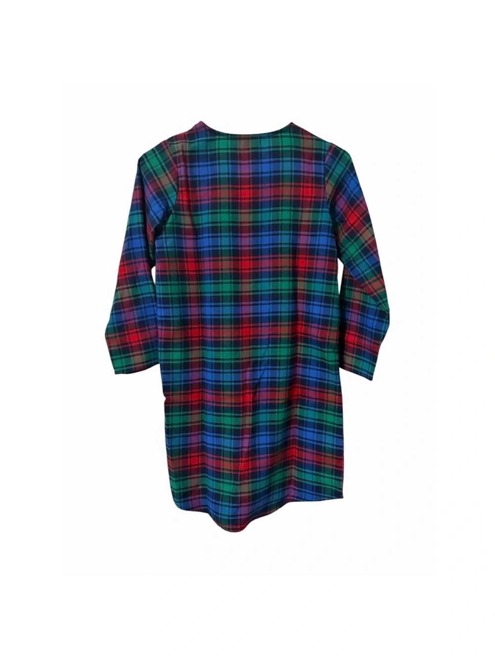 Lands’ End Red & Blue Plaid Nightgown - Kids Pajamas